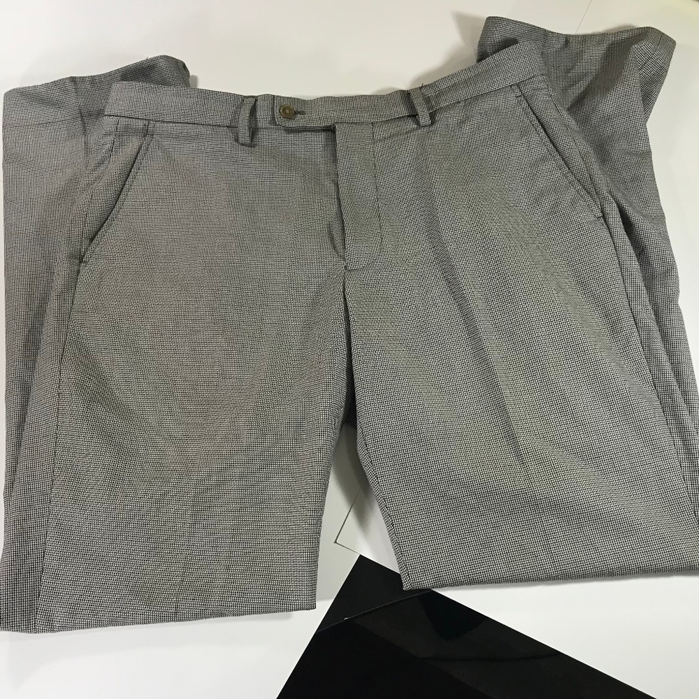 Nautica Mens SLIM FIT Houndstooth Slacks (G53)